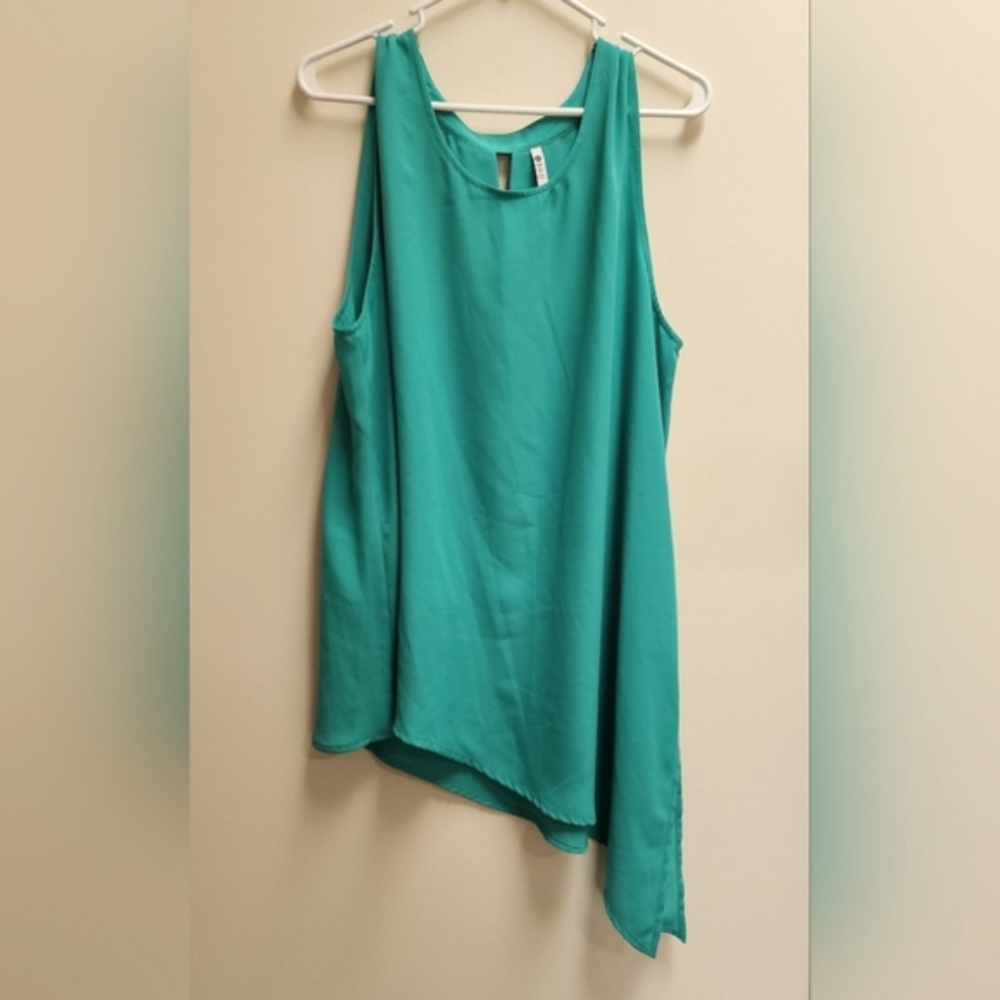 Leo & Nicole Asymmetrical Hem Tunic Tank Top Women's Size XL